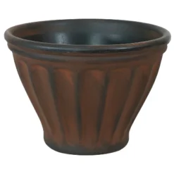Sunnydaze Decor Sunnydaze Indoor/Outdoor Patio, Garden, Or Porch Weather-Resistant Double-Walled Charlotte Flower Pot Planter - 16" - Rust Finish -Garden Furniture Store GUEST 81e421e6 47a4 447a 8730 052cd11aecb5