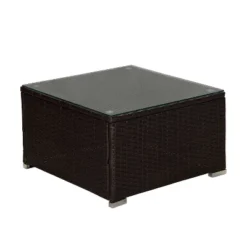 7pc Outdoor Rattan Wicker Set With Cushions - Brown/Beige/Red - GODEER -Garden Furniture Store GUEST 8223b775 cb46 4fca adaa 9a124a07bab0