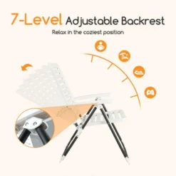 Costway Patio PP Folding Chair Adjustable Reclining 7-Level All-Weather Portable Outdoor 13 Costway Patio PP Folding Chair Adjustable Reclining 7-Level All-Weather Portable Outdoor -Garden Furniture Store GUEST 836d79e1 7aee 41cb a640 8bf8d1890cc3