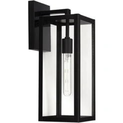John Timberland Titan Modern Outdoor Wall Light Fixtures Set Of 2 Mystic Black Rectangular Frame 17" Clear Glass For Post Exterior Barn 12 John Timberland Titan Modern Outdoor Wall Light Fixtures Set Of 2 Mystic Black Rectangular Frame 17" Clear Glass For Post Exterior Barn -Garden Furniture Store GUEST 837ddb37 32d4 48ab 931a d909d909fcd2