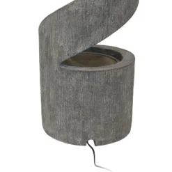 Sunnydaze Decor Sunnydaze 31"H Electric Polyresin Showering Spiral Column Outdoor Water Fountain With LED Light -Garden Furniture Store GUEST 83842d43 ecc4 4130 8aec eb0ffe946289