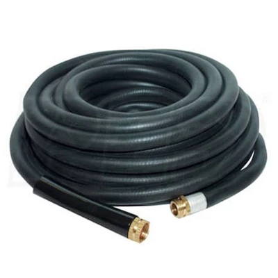 Apache 98108806 75 Foot Industrial Rubber Garden Water Hose With Heavy Duty MGHT X FGHT Brass Fittings And 1 Bend Restrictor, Black (3 Pack) 1 Apache 98108806 75 Foot Industrial Rubber Garden Water Hose With Heavy Duty MGHT X FGHT Brass Fittings And 1 Bend Restrictor, Black (3 Pack)