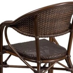 Merrick Lane Wicker Rattan Patio Chair With Curved Back And Aluminum Bamboo Frame 18 Merrick Lane Wicker Rattan Patio Chair With Curved Back And Aluminum Bamboo Frame -Garden Furniture Store GUEST 848ad2fd ac2c 48dd b262 13c786045389