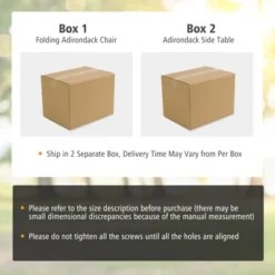 Tangkula Patio 2PCS Adirondack Chair Side Table Set Outdoor Chair Set With End Table Weather Resistant Cup Holder For Backyard Garden White 9 Tangkula Patio 2PCS Adirondack Chair Side Table Set Outdoor Chair Set With End Table Weather Resistant Cup Holder For Backyard Garden White -Garden Furniture Store GUEST 879d3226 9363 4b94 b380 b24a80e2d1a3