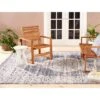 Sofia Magnolia 7'9" X 10'2" Outdoor Patio Rug Navy Blue - Nicole Miller