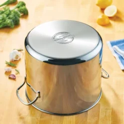 Farberware Classic Series 12qt Stainless Steel Induction Stockpot With Lid Silver -Garden Furniture Store GUEST 88b1d0cd e1e3 4229 813c 9af1a24c0035