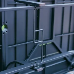 7pc Outdoor Dining Set With Swivel Sling Chairs & Large Metal Rectangle Table With Umbrella Hole - Gray - Captiva Designs -Garden Furniture Store GUEST 89150c62 0522 47f3 8373 4a03f1c9ce92 2