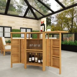 Patio Bar Table Teak - Olivia & May -Garden Furniture Store GUEST 893657b3 95f4 4742 8a1d c058be112ea7