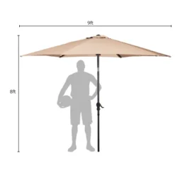 Costway 9FT Patio Umbrella Patio Market Steel Tilt W/ Crank Outdoor Yard Garden, White 10 Costway 9FT Patio Umbrella Patio Market Steel Tilt W/ Crank Outdoor Yard Garden, White -Garden Furniture Store GUEST 89512b9e daa7 44c6 8db1 7180c8f53d1b