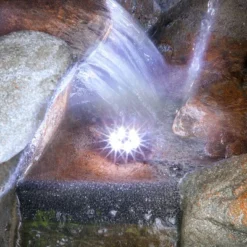 54" Resin 5-Tier Rock Fountain With LED Lights Dark Brown - Alpine Corporation -Garden Furniture Store GUEST 8a522c61 0c7a 45ac 96a4 873f99da97a5