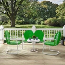 Griffith 4pc Outdoor Conversation Set - Kelly Green - Crosley -Garden Furniture Store GUEST 8b0601ea a217 40c7 ae7c 35f22c47b22d