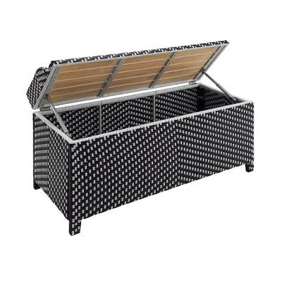 2pc Maksville Aluminum Patio Loveseat & Storage Bench - MiBasics 12 2pc Maksville Aluminum Patio Loveseat & Storage Bench - MiBasics - Image 12