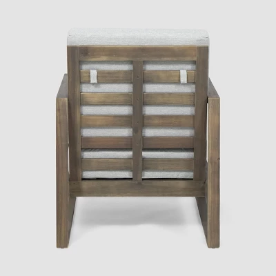 Belgian 6pc Acacia Wood Fire Conversation Set - Christopher Knight Home 4 Belgian 6pc Acacia Wood Fire Conversation Set - Christopher Knight Home - Image 4