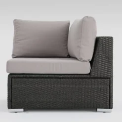 Santa Rosa 8pc Wicker Sectional Sofa Set - Gray/Silver - Christopher Knight Home -Garden Furniture Store GUEST 8c1e1551 3245 4609 8355 d6e8d7b13525