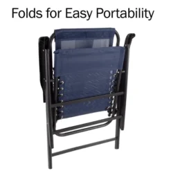 Pure Garden Folding Lounge Chairs – Portable Camping Or Lawn Chairs, Navy, Set Of 2 -Garden Furniture Store GUEST 8d818a95 20f4 4540 9880 90e491db2d55