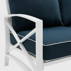 Kaplan Outdoor Metal Sofa White With Navy Cushions - Crosley 19 Kaplan Outdoor Metal Sofa White With Navy Cushions - Crosley -Garden Furniture Store GUEST 8d91be8d c3dd 41db a52e 668c7e0cbc29