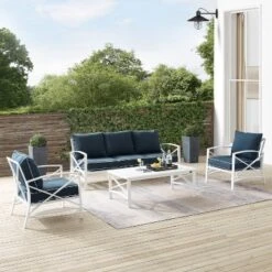 Kaplan 4pc Outdoor Sofa Set - Navy - Crosley 13 Kaplan 4pc Outdoor Sofa Set - Navy - Crosley -Garden Furniture Store GUEST 8dd5bb3f 3c89 4f88 812c a98005dbc49f