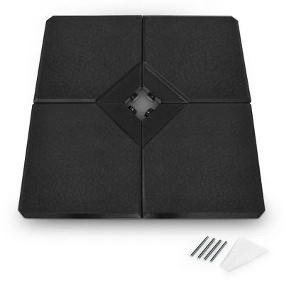 Costway 4 PC Cantilever Offset Umbrella Base Stable Weight Stand Water/Sand Filled 238lb 4 Costway 4 PC Cantilever Offset Umbrella Base Stable Weight Stand Water/Sand Filled 238lb - Image 4