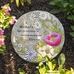 Evergreen 10" A Mother's Light Memorial Stepping Stone, Indoor And Outdoor Decor For Home, Lawn And Garden -Garden Furniture Store GUEST 8f30830b 5fc1 4366 ad4f 8ce5bd650e1e