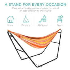 Best Choice Products Outdoor Adjustable Steel Hammock Stand For 9-14ft Hammocks W/ Hooks, Carrying Bag, 450lb Capacity -Garden Furniture Store GUEST 8f3844ce 3823 437c 94eb b610b79bfaea