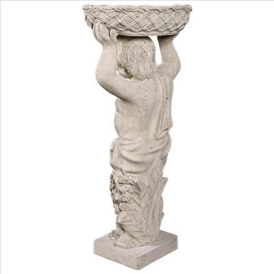 Design Toscano Young Bacchus With Basket Planter Garden Statue: Bacchus Left 4 Design Toscano Young Bacchus With Basket Planter Garden Statue: Bacchus Left - Image 4