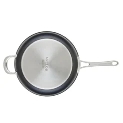 Anolon X Hybrid 12" Nonstick Induction Frying Pan With Helper Handle Super Dark Gray