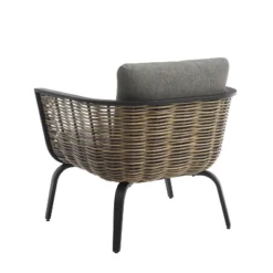 2pk Ashby Outdoor Woven Wicker Arm Chairs Black/Natural - Linon -Garden Furniture Store GUEST 90496db0 d274 4e6f 991d d3e63fa0db4f