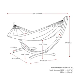 Wood Frame Free Standing Sling Hammock - Orange - CorLiving -Garden Furniture Store GUEST 93cbf4b4 e100 4d1f 852a ef9cee1ce5f3