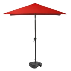 9' Square Titling Market Patio Umbrella With Base - CorLiving -Garden Furniture Store GUEST 94e681ac c5e8 4f35 af38 32311af49acf