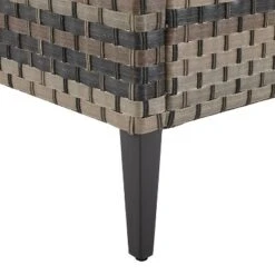 Prescott Outdoor Wicker Ottoman - Blue/Brown - Crosley -Garden Furniture Store GUEST 95715cf1 c229 4c52 bd07 ed50c5a0172f 2