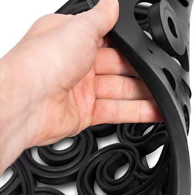 BirdRock Home Rubber Stepping Stone Tiles - 12 X 12" - Set Of 3 - Black 1 BirdRock Home Rubber Stepping Stone Tiles - 12 X 12" - Set Of 3 - Black