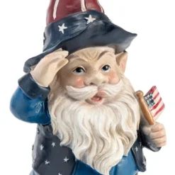 12" Polyresin/Stone Americana Saluting Gnome With Flag Red/White/Blue - Alpine Corporation 9 12" Polyresin/Stone Americana Saluting Gnome With Flag Red/White/Blue - Alpine Corporation -Garden Furniture Store GUEST 96fcac24 2f59 49de 9bc0 084c91ce923c