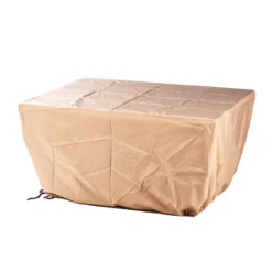 5pc Set With 48" Rectangle Outdoor Aluminum Fire Table & Four Swivel Rocking Chairs & Wind Blocker - Oakland Living -Garden Furniture Store GUEST 97393a97 6587 43e2 aae9 58288ef92ca8 1