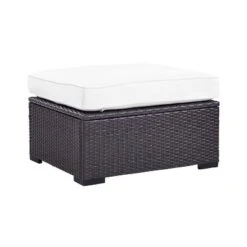 Biscayne Outdoor Wicker Ottoman - White - Crosley 9 Biscayne Outdoor Wicker Ottoman - White - Crosley -Garden Furniture Store GUEST 980ca121 86a3 4287 8fc2 e13d205a37e2