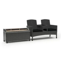 2pc Maksville Aluminum Patio Loveseat & Storage Bench - MiBasics 24 2pc Maksville Aluminum Patio Loveseat & Storage Bench - MiBasics -Garden Furniture Store GUEST 99a5bd5b c817 4f77 b049 4674d1d532e3