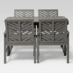 5pc Slatted Extendable Acacia Wood Patio Dining Set - Saracina Home 17 5pc Slatted Extendable Acacia Wood Patio Dining Set - Saracina Home -Garden Furniture Store GUEST 99bbc339 5382 45b6 9821 1dac64db2b81