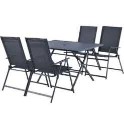 Costway 5 PCS Patio Dining Furniture Set Armchairs Folding Table No Assembly -Garden Furniture Store GUEST 99cc4c64 d2ab 4b9a b896 3f6d33ca08d8