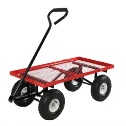 Sunnydaze Decor Sunnydaze Outdoor Lawn And Garden Heavy-Duty Durable Steel Mesh Utility Wagon Cart With Removable Sides -Garden Furniture Store GUEST 99e9a833 4118 444f 9151 3a2dd6e9c8fa