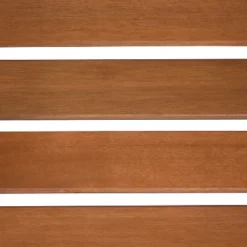 Sunnydaze Decor Sunnydaze Outdoor Meranti Wood With Teak Oil Finish Jack-and-Jill Patio Chairs With Attached Table - Brown -Garden Furniture Store GUEST 9a6e096d 34bf 4e40 930a 89e477b0f694