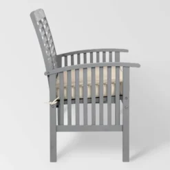 Ravenscroft Modern Boho Acacia Wood Slatted Outdoor Loveseat With Cushion - Saracina Home -Garden Furniture Store GUEST 9ad6d373 b058 4ff3 92ca b6264520b5d5