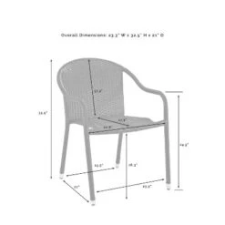 Palm Harbor 2pk Outdoor Wicker Stackable Chairs - Brown - Crosley -Garden Furniture Store GUEST 9be59b1d 0be6 429b 85e7 3dc1ddc871b3