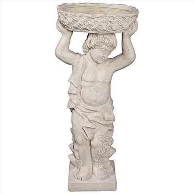 Design Toscano Young Bacchus With Basket Planter Garden Statue: Bacchus Left 9 Design Toscano Young Bacchus With Basket Planter Garden Statue: Bacchus Left - Image 9