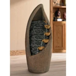 John Timberland Modern Rustic Outdoor Floor Water Fountain With Light LED 34 1/2" High Cascading For Yard Garden Patio Deck 15 John Timberland Modern Rustic Outdoor Floor Water Fountain With Light LED 34 1/2" High Cascading For Yard Garden Patio Deck -Garden Furniture Store GUEST 9d781511 acaf 48df 8543 85b6fffcbffb