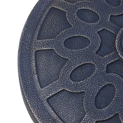 Outsunny 18" 26 Lbs Round Resin Umbrella Base Stand Market Parasol Holder With Beautiful Decorative Pattern & Easy Setup, For Φ1.5", Φ1.89" Pole, For Lawn, Deck, Backyard, Garden, Bronze 5 Outsunny 18" 26 Lbs Round Resin Umbrella Base Stand Market Parasol Holder With Beautiful Decorative Pattern & Easy Setup, For Φ1.5", Φ1.89" Pole, For Lawn, Deck, Backyard, Garden, Bronze - Image 5