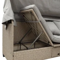 4pc Outdoor Adjustable Wicker Sectional Set With Canopy & Table - GODEER -Garden Furniture Store GUEST a0c048e7 6474 4be9 a2b3 368ad9de7c2d