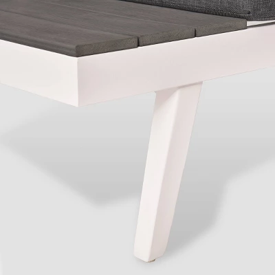 3pc Irma Aluminum Patio Sofa Sectional - White - Christopher Knight Home 5 3pc Irma Aluminum Patio Sofa Sectional - White - Christopher Knight Home - Image 5