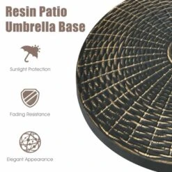 Tangkula 18" Patio Resin Umbrella Base, 24 LBS Outdoor Heavy Duty Round Umbrella Base 13 Tangkula 18" Patio Resin Umbrella Base, 24 LBS Outdoor Heavy Duty Round Umbrella Base -Garden Furniture Store GUEST a2493778 4b14 463d a6f5 84e5e6158726