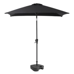 9' Square Titling Market Patio Umbrella With Base - CorLiving -Garden Furniture Store GUEST a2888f9f d92f 4398 83a8 f72667332ec9