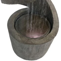 Sunnydaze Decor Sunnydaze 31"H Electric Polyresin Showering Spiral Column Outdoor Water Fountain With LED Light -Garden Furniture Store GUEST a2c16409 3b1b 4618 a3d9 dedf30a6a45d