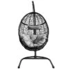 Costway Hammock Chair With Stand Hanging Cushioned Swing Egg Chair